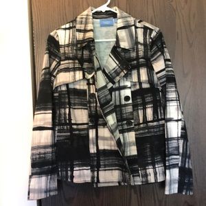 Simply Vera Vera Wang black & white coat